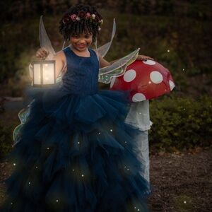 A-line/Princess Scoop Neck Asymmetrical Girl Dress